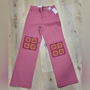 Judy Blue Pink Patch Jeans
